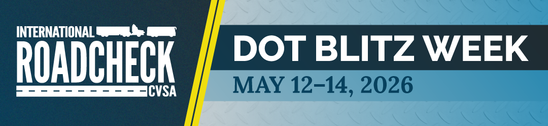 Dot Blitz Week International Road Check 2026 PTP Transport